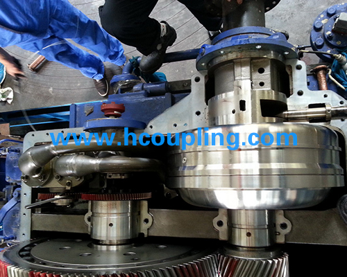 Maintenance of speed hydraulic coupling